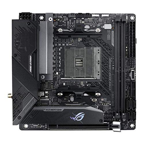 아수스 ASUS ROG Strix B550 I Gaming AMD AM4 (3rd Gen Ryzen) Mini ITX SFF Gaming Motherboard (PCIe 4.0, WiFi 6, 2.5Gb LAN, DDR4 5100+ (O.C.), Front USB 3.2 Gen 2 Type C, Addressable Gen 2