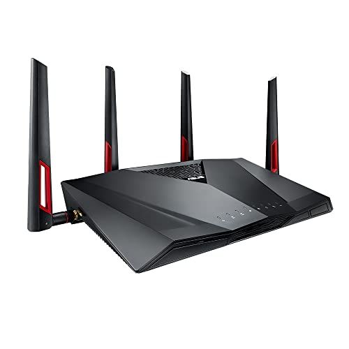 아수스 ASUS RT AC88U Dual band (2.4 GHz / 5 GHz) Gigabit Ethernet Black,Red 3G 4G