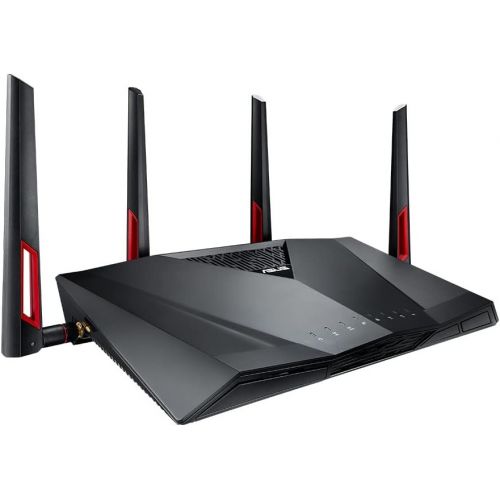 아수스 ASUS RT AC88U Dual band (2.4 GHz / 5 GHz) Gigabit Ethernet Black,Red 3G 4G