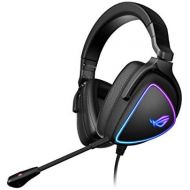 ASUS ROG Delta S Gaming Headset with USB C Ai Powered Noise Canceling Microphone Over Ear Headphones for PC, Mac, Nintendo Switch, and Sony Playstation Ergonomic Design , Black