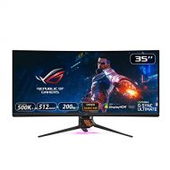 ASUS ROG Swift PG35VQ 35” Curved HDR Gaming Monitor 200Hz (3440 x 1440) 2ms G Sync Ultimate Eye Care DisplayPort HDMI USB Aura Sync HDR10 DisplayHDR 1000