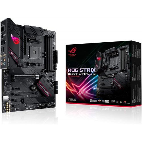 아수스 ASUS ROG Strix B550 F Gaming (WiFi 6) AMD AM4 Zen 3 Ryzen 5000 & 3rd Gen Ryzen ATX Gaming Motherboard (PCIe 4.0, 2.5Gb LAN, BIOS Flashback, HDMI 2.1, Addressable Gen 2 RGB Header a