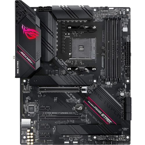 아수스 ASUS ROG Strix B550 F Gaming (WiFi 6) AMD AM4 Zen 3 Ryzen 5000 & 3rd Gen Ryzen ATX Gaming Motherboard (PCIe 4.0, 2.5Gb LAN, BIOS Flashback, HDMI 2.1, Addressable Gen 2 RGB Header a