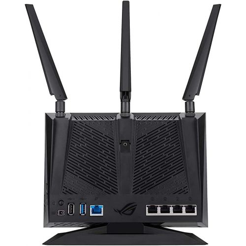 아수스 ASUS ROG Rapture WiFi Gaming Router (GT AC2900) Dual Band Gigabit Wireless Internet Router, NVIDIA GeForce NOW, AURA RGB, Gaming & Streaming, AiMesh Compatible, Lifetime Internet