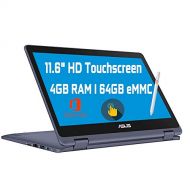 Flagship 2020 Asus Vivobook Flip 11 2 in 1 Thin and Light Laptop 11.6 HD Touchscreen Intel Celeron N3350 4GB RAM 64GB eMMC Office 365 HDMI?Win10 + Pen