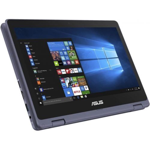 아수스 Flagship 2020 Asus Vivobook Flip 11 2 in 1 Thin and Light Laptop 11.6 HD Touchscreen Intel Celeron N3350 4GB RAM 64GB eMMC Office 365 HDMI?Win10 + Pen