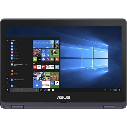 아수스 Flagship 2020 Asus Vivobook Flip 11 2 in 1 Thin and Light Laptop 11.6 HD Touchscreen Intel Celeron N3350 4GB RAM 64GB eMMC Office 365 HDMI?Win10 + Pen