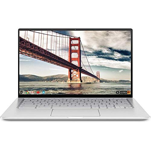 아수스 ASUS Chromebook Flip C434 2 In 1 Laptop 14 Full HD 4 Way NanoEdge Touchscreen, Intel Core M3 8100Y Processor, 8GB RAM, 64GB eMMC Storage, Backlit KB, Chrome OS C434TA DS384T Silv