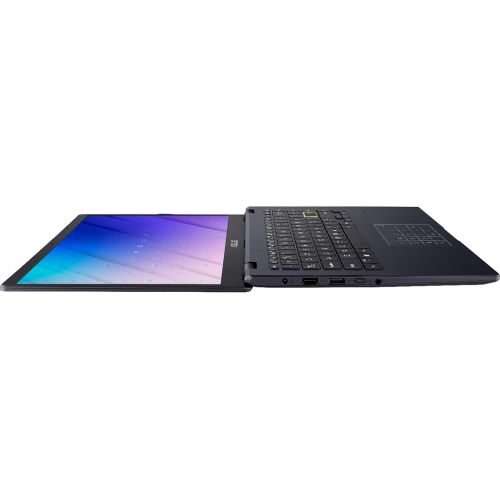 아수스 ASUS E410 14.0 HD (1366x768) LED Anti Glare Laptop, Intel Celeron N4020, 4GB DDR4, 128GB eMMC, WiFi, HDMI, NumberPad, Media Card Reader, USB Type C, Windows 10 S, Blue, 64GB ABYS M