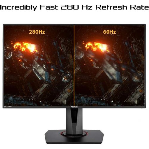 아수스 ASUS TUF Gaming VG279QM 27” HDR Monitor, 1080P Full HD (1920 x 1080), Fast IPS, 280Hz, G Sync Compatible, Extreme Low Motion Blur Sync (ELMB SYNC), 1ms, DisplayHDR 400,