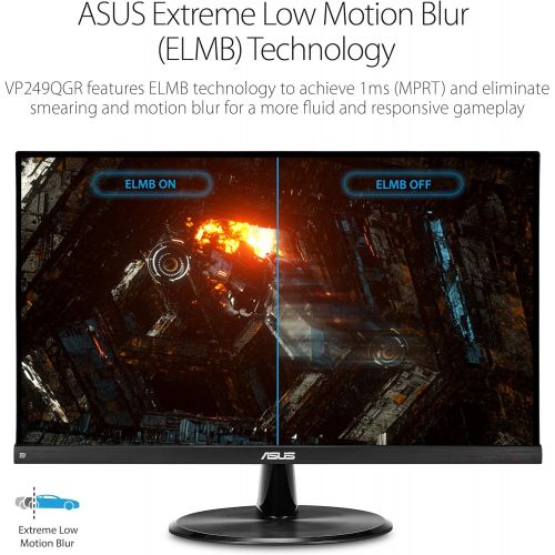 아수스 ASUS VP249QGR 23.8” Gaming Monitor 144Hz Full HD (1920 x 1080) IPS 1ms FreeSync ELMB Eye Care DisplayPort HDMI VGA