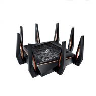 ASUS ROG Rapture GT AX11000 IEEE 802.11ax Ethernet Wireless Router 2.40 GHz ISM Band 5 GHz UNII Band 11000 Mbit/s Wireless Speed 5 x Network Port 1 x Broadband Port USB 2.