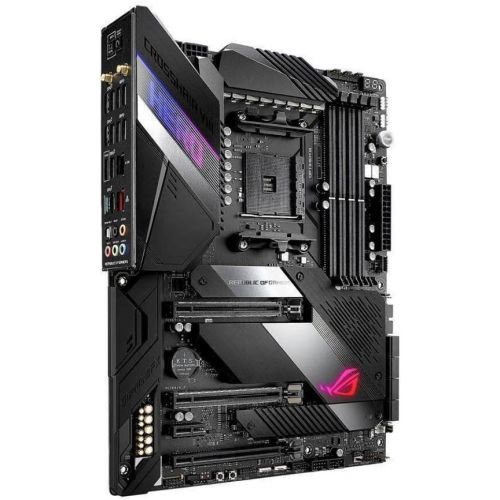 아수스 ASUS ROG X570 Crosshair VIII Hero (Wi Fi) ATX Motherboard with PCIe 4.0, on Board WiFi 6 (802.11Ax), 2.5 Gbps LAN, USB 3.2, SATA, M.2, Node and Aura Sync RGB Lighting