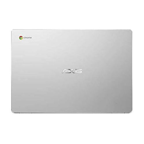 아수스 ASUS 15.6 FHD Anti Glare LED Backlit Chromebook Intel Celeron N3350 4GB DDR4 RAM 64GB eMMC Micro SD Card Reader Chrome OS Silver with 128GB MicroSD Card Bundle