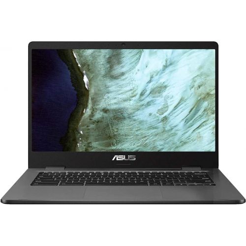 아수스 Asus Intel Celeron N3350 4GB Memory 32GB eMMC 14 Inch Chromebook (Slate Gray)