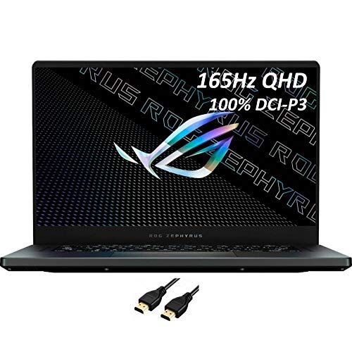 아수스 2021 ASUS ROG Zephyrus 15.6 Gaming QHD Laptop Computer, 8 Core AMD Ryzen 9 R9 5900HS GHz, 24GB RAM, 1TB SSD, GeForce RTX 3070, Backlit Keyboard,No DVD,Bluetooth,Wi Fi,Windows 10 VA