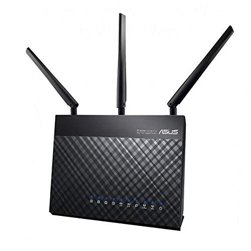 아수스 ASUS AC1900 WiFi Gaming Router (RT AC68U) Dual Band Gigabit Wireless Internet Router, Gaming & Streaming, AiMesh Compatible, Included Lifetime Internet Security, Adaptive QoS, Pa