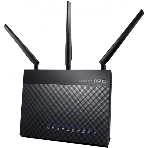 아수스 ASUS AC1900 WiFi Gaming Router (RT AC68U) Dual Band Gigabit Wireless Internet Router, Gaming & Streaming, AiMesh Compatible, Included Lifetime Internet Security, Adaptive QoS, Pa