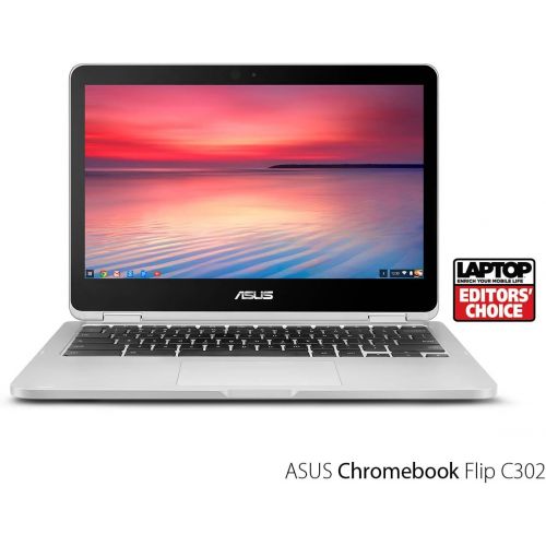 아수스 ASUS Chromebook Flip C302 2 In 1 Laptop 12.5” Full HD 4 Way NanoEdge Touchscreen, Intel Core M7 Processor, 8GB RAM, 64GB Flash Storage, USB Type C, All Metal Body, Chrome OS C302