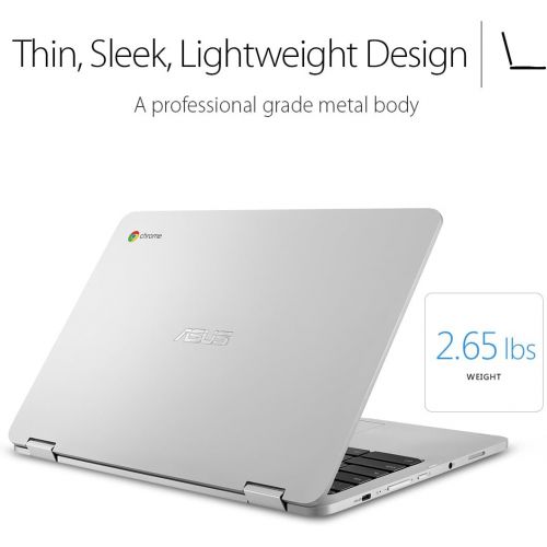 아수스 ASUS Chromebook Flip C302 2 In 1 Laptop 12.5” Full HD 4 Way NanoEdge Touchscreen, Intel Core M7 Processor, 8GB RAM, 64GB Flash Storage, USB Type C, All Metal Body, Chrome OS C302