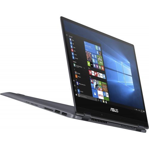 아수스 ASUS 2021 Flagship VivoBook Flip 14 Thin and Light 2 in 1 Laptop 14” FHD Touchscreen 8th Gen Intel core i3 8145U(Beat i5 7200U) 8GB RAM 256GB SSD Fingerprint Backlit USB C Win10 +