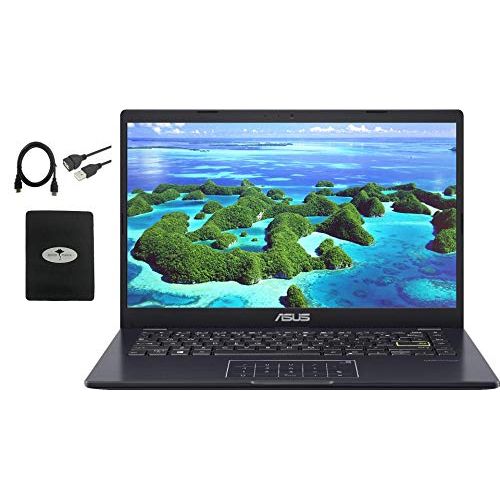 아수스 2021 Newest ASUS 14 Thin Light Business Student Laptop Computer, Intel Celeron N4020 (up to 2.8GHz), 4GB DDR4 RAM, 128GB eMMC, 12Hours Battery Life, Zoom Meeting, Windows 10, Blue