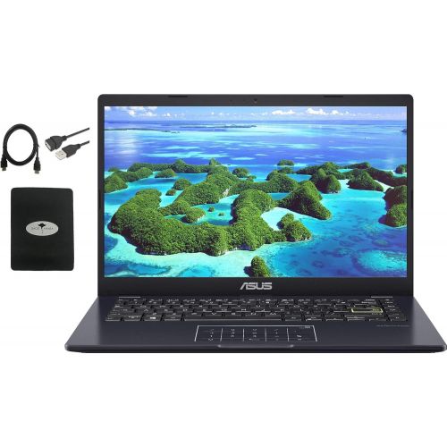 아수스 2021 Newest ASUS 14 Thin Light Business Student Laptop Computer, Intel Celeron N4020 (up to 2.8GHz), 4GB DDR4 RAM, 128GB eMMC, 12Hours Battery Life, Zoom Meeting, Windows 10, Blue