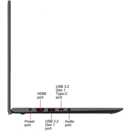 아수스 ASUS VivoBook F412DA 14 Laptop AMD Ryzen 5 1080p 8GB DDR4 RAM 256GB SATA Solid State Drive Backlit Chiclet Keyboard