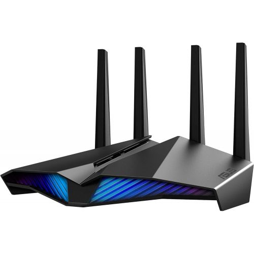 아수스 ASUS AX5400 WiFi 6 Gaming Router (RT AX82U) Dual Band Gigabit Wireless Internet Router, AURA RGB, Gaming & Streaming, AiMesh Compatible, Included Lifetime Internet Security