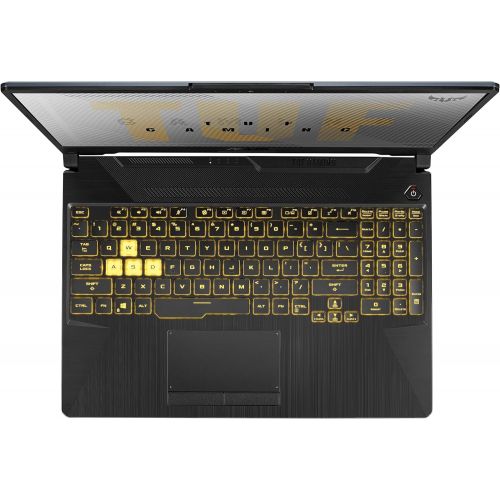 아수스 ASUS TUF A15 GTX 1660 Ti 6GB 15.6 144Hz FHD Gaming Laptop Computer, 8 Core AMD Ryzen 7 4800H, 16GB DDR4 RAM, 512GB PCIe SSD + 1TB HDD, AC WiFi, RGB Backlit KB, Windows 10, BROAGE 3