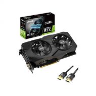 ASUS GeForce RTX 2060 EVO OC Edition Graphics Card 6GB 192 Bit GDDR6 PCI Express 3.0 x16 HDCP Ready Dual Fan 2X HDMI 2.0b 1x DisplayPort 1x Dual Link DVI I w/ Mytrix HDMI 2.1 Cable