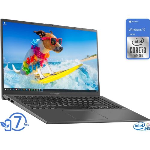 아수스 2021 Flagship ASUS VivoBook 15 Thin and Light Laptop 15.6 FHD Touchscreen Display 10th Gen Intel Core i3 1005G1 (Beat i5 8250U) 12GB RAM 256GB SSD Fingerprint Reader Win 10 + HDMI