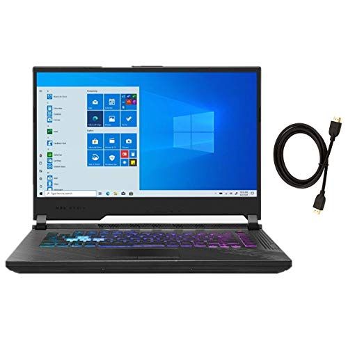 아수스 Asus ROG Strix G15 15.6 240Hz FHD IPS Gaming Laptop Intel 8 Core i7 10870H GeForce RTX 2060 Backlit Keyboard Windows 10 (16GB DDR4 RAM 512GB SSD HDMI Cable)