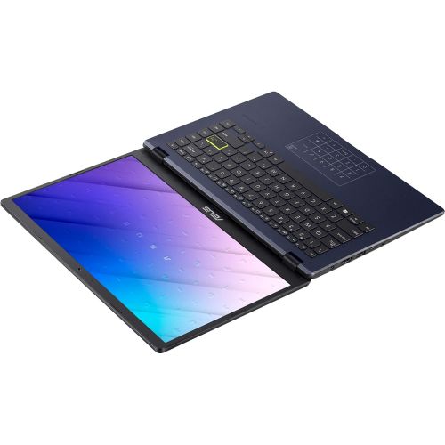 아수스 2021 Newest ASUS E410 14 Thin and Light Laptop Computer, Intel Celeron N4020 (up to 2.8GHz), 4GB RAM, 128GB Space(64GB eMMC+64GB MSD), WiFi, Bluetooth, HDMI, Webcam, Black, Windows