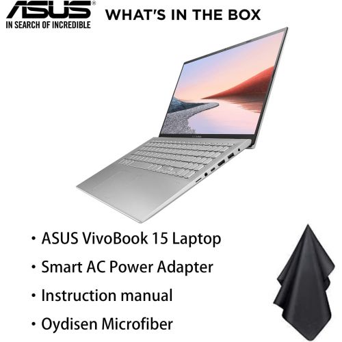 아수스 ASUS VivoBook Ultrabook Laptop (2021 Latest Model), 15.6 FHD Display, Intel Core i3 1005G1 Processor, 20GB RAM, 256GB SSD, Backlit Keyboard, Fingerprint Reader, Webcam, HDMI, Bluet