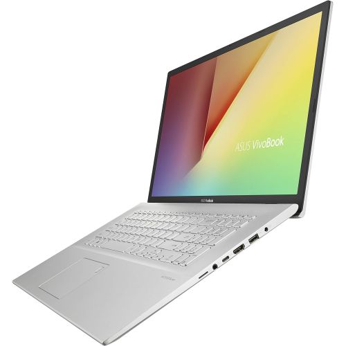 아수스 ASUS VivoBook 17 S712 Thin and Light Laptop, 17.3” FHD Display, AMD Ryzen 3 3250U CPU, 8GB RAM, 128GB SSD + 1TB HDD, Windows 10 Home, Transparent Silver, S712DA DB36