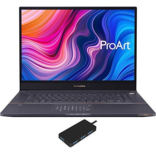 아수스 ASUS ProArt StudioBook Pro W700G3T XS77 Workstation Laptop (Intel i7 9750H 6 Core, 32GB RAM, 1TB PCIe SSD, NVIDIA Quadro RTX 3000 Max Q, 17.0 1920x1200, Active Pen, Win 10 Pro) wit