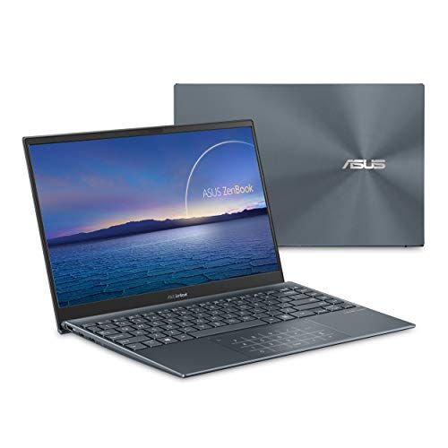 아수스 ASUS ZenBook 13 Ultra Slim Laptop 13.3” FHD NanoEdge Bezel Display, Intel Core i5 1035G1, 8GB LPDDR4X RAM, 256GB PCIe SSD, NumberPad, Thunderbolt, Wi Fi 6, Windows 10 Pro, Pine Gre