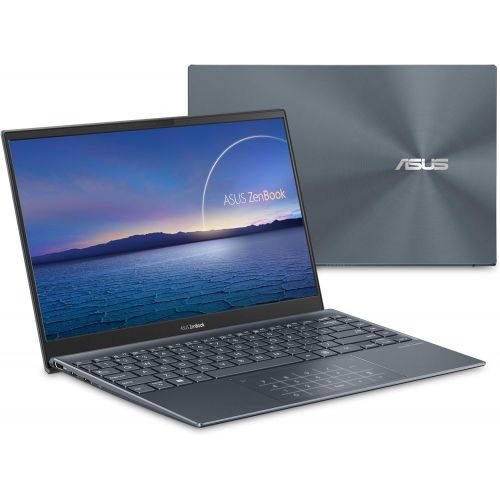 아수스 ASUS ZenBook 13 Ultra Slim Laptop 13.3” FHD NanoEdge Bezel Display, Intel Core i5 1035G1, 8GB LPDDR4X RAM, 256GB PCIe SSD, NumberPad, Thunderbolt, Wi Fi 6, Windows 10 Pro, Pine Gre