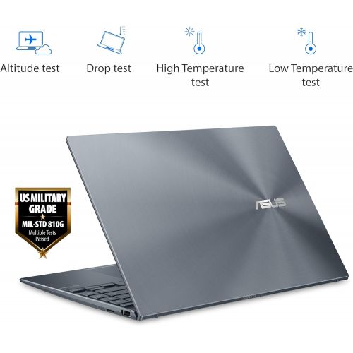 아수스 ASUS ZenBook 13 Ultra Slim Laptop 13.3” FHD NanoEdge Bezel Display, Intel Core i5 1035G1, 8GB LPDDR4X RAM, 256GB PCIe SSD, NumberPad, Thunderbolt, Wi Fi 6, Windows 10 Pro, Pine Gre