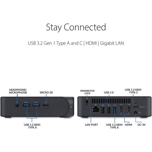 아수스 MCS ASUS Chromebox 4 GC17UN Mini PC with RAM Upgrade (8GB RAM)