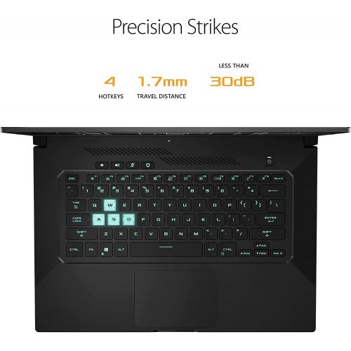 아수스 ASUS TUF Dash 15 Ultra Slim Gaming Laptop, 15.6 144Hz IPS FHD, GeForce RTX 3050Ti, Intel Core i7 11370H, 16GB DDR4 RAM, 1TB PCIe NVMe SSD, Wi Fi 6, Backlit Keyboard, Win 10, Eclips