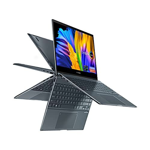 아수스 ASUS ZenBook Flip 13 Ultra Slim Convertible Laptop, 13.3” OLED FHD Touch Display, Intel Core i5 1135G7 Processor, Intel Iris Xe Graphics, 8GB RAM, 512GB SSD, Windows 10 Home, Pine