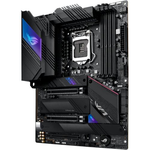 아수스 ASUS ROG Strix Z590 E Gaming WiFi 6E LGA 1200(Intel 11th/10th Gen) ATX Gaming Motherboard (PCIe 4.0, 14+2 Power Stages, DDR4 5333+, Dual Intel 2.5 Gb LAN,Thunderbolt 4, 4xM.2/NVMe SSD