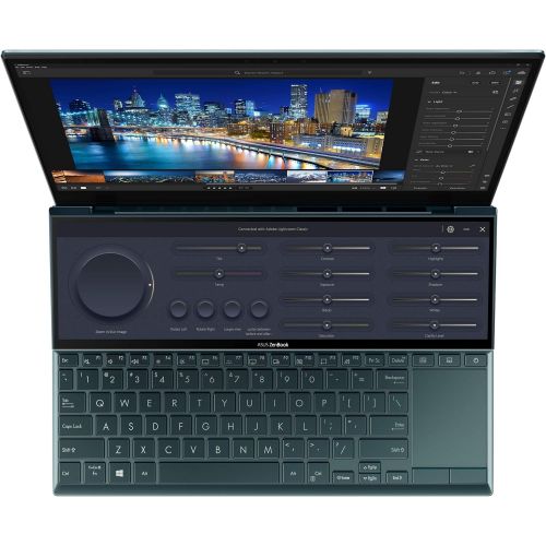 아수스 ASUS ZenBook Duo 14 UX482 14” FHD NanoEdge Touch Display, Intel Evo Platform, Core i7 1165G7, 8GB RAM, 512GB PCIe SSD, Innovative ScreenPad Plus, Windows 10 Home, Celestial Blue, U