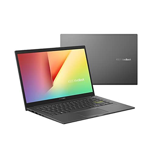 아수스 ASUS VivoBook 14 S413 Thin and Light Laptop, 14” FHD Display, AMD Ryzen 5 5500U Processor, 8GB DDR4 RAM, 512GB PCIe SSD, Fingerprint, Windows 10 Home, Indie Black, S413UA DS51