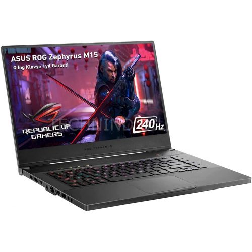 아수스 2020 ASUS ROG Zephyrus M15 Gaming Laptop: 10th Gen Core i7 10750H, RTX 2070, 1TB SSD, 16GB RAM, 15.6 240Hz Full HD Display
