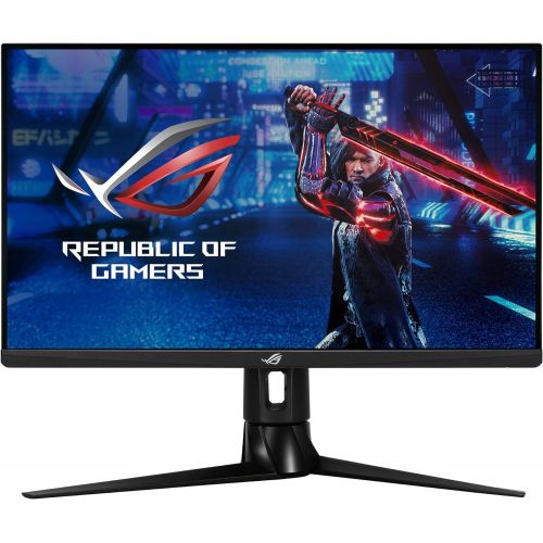 아수스 ASUS ROG Strix 27” 1440P HDR Gaming Monitor (XG27AQ) QHD (2560 x 1440), Fast IPS, 170Hz, 1ms, G SYNC Compatible, Extreme Low Motion Blur Sync, Eye Care, HDMI DisplayPort USB 3.0