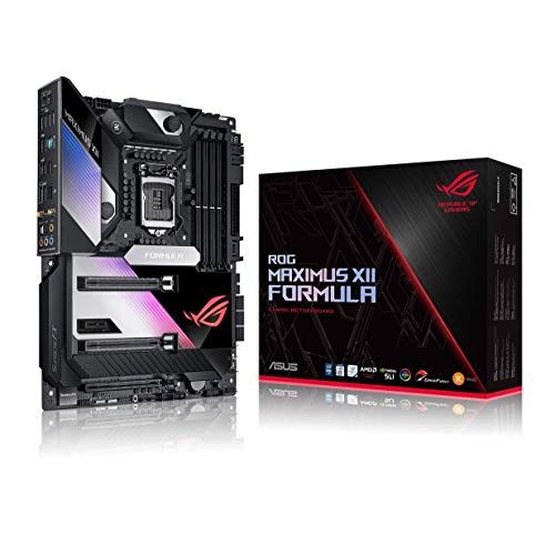 아수스 ASUS ROG Maximus XII Formula Z490 (WiFi 6) LGA 1200 (Intel 10th Gen) ATX Gaming Motherboard (16 Power Stages, EK CrossChill III, 10 Gbps & Intel 2.5Gb LAN, Triple M.2, 2” Livedash