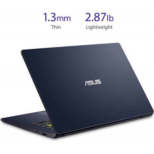 아수스 ASUS L410 MA DB02 Ultra Thin Laptop, 14” FHD Display, Intel Celeron N4020 Processor, 4GB RAM, 64GB Storage, NumberPad, Windows 10 Home in S Mode, Star Black